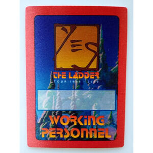 Yes Backstage The Ladder Tour 2000 Vintage Prog Rock Cloth Fabric Original